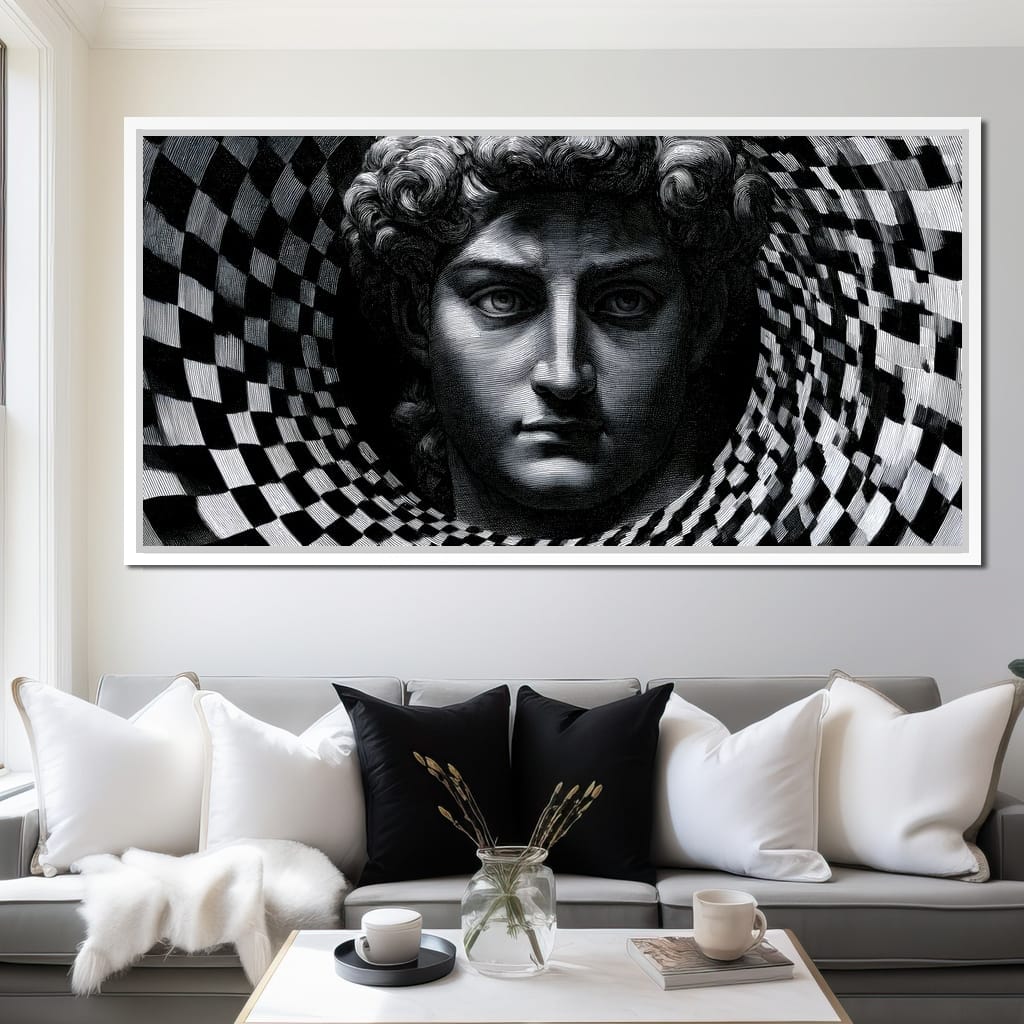 Fragmented Logic Of The Marble Mind Canvas Wall Art
