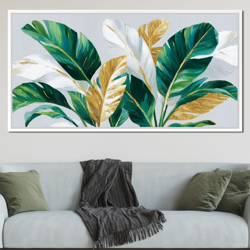 Gold Leaf Botanical Palmdream Canvas Wall Art