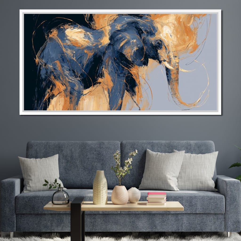 Force of the Great Elephant Wanderer Canvas Wall Art