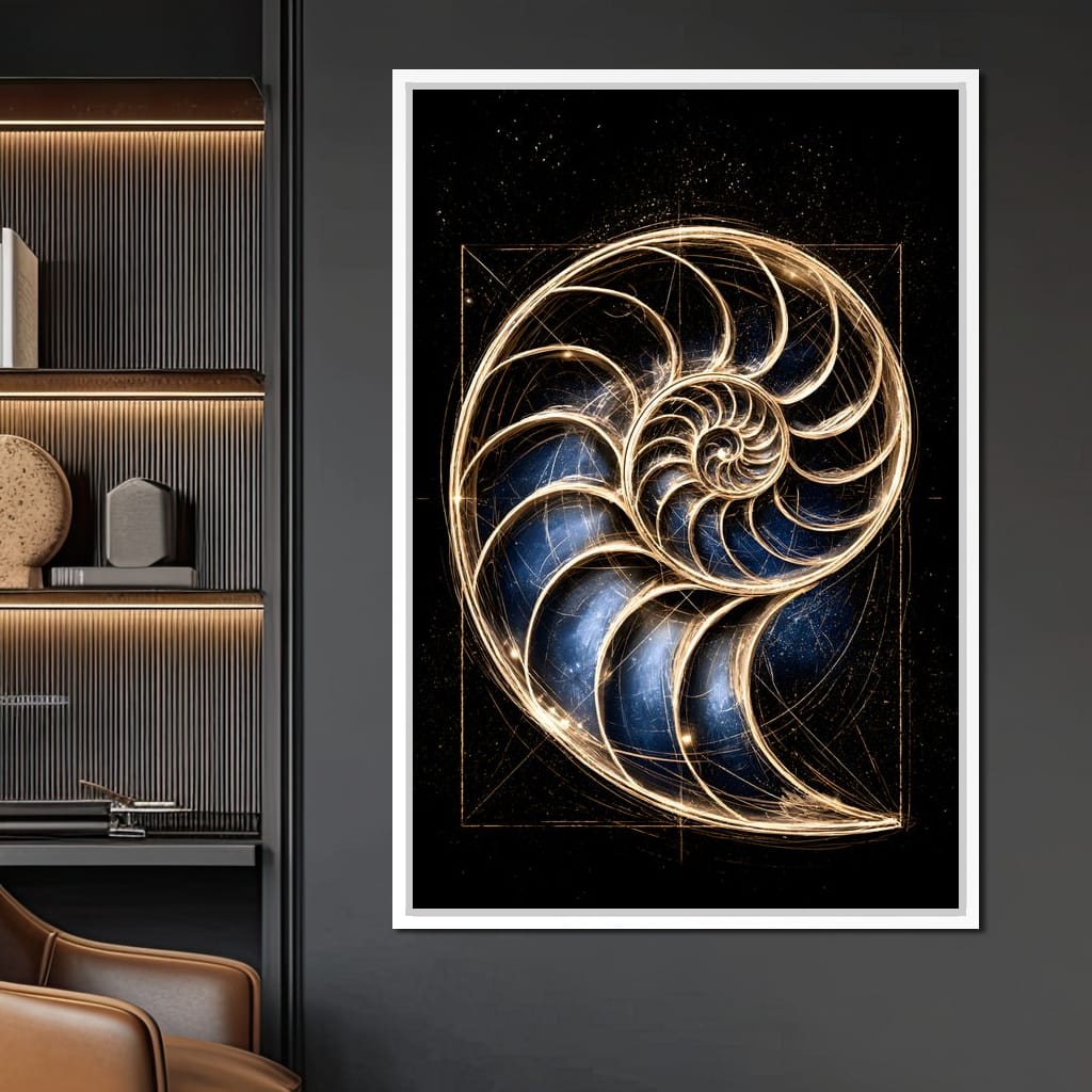 Golden Proportion of the Infinite Cosmos Canvas Wall Art