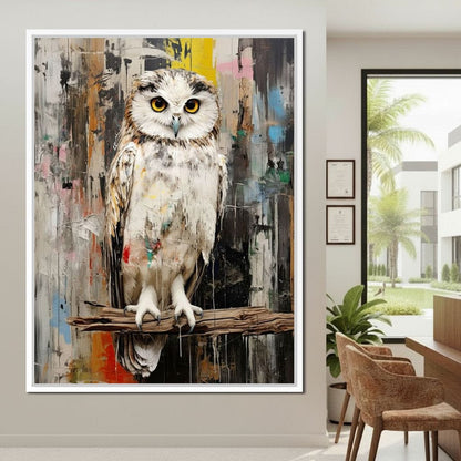Owls Mystic Gaze Canvas Wall Art