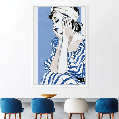 Clear Blue Sky Vacation Reverie Canvas Wall Art