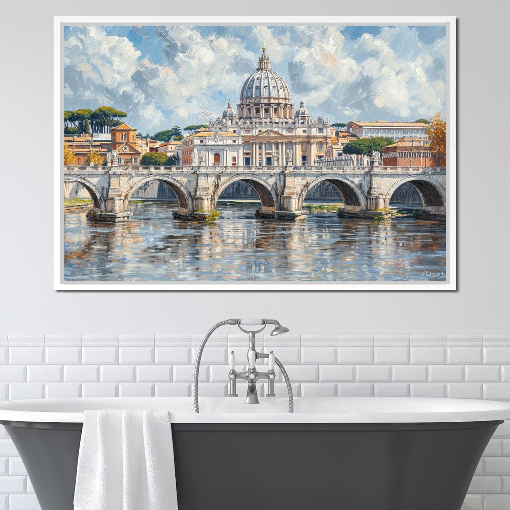 Eternal Reflections of Rome Canvas Wall Art