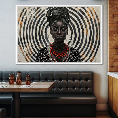 Spirals of Serenity Queen Canvas Wall Art