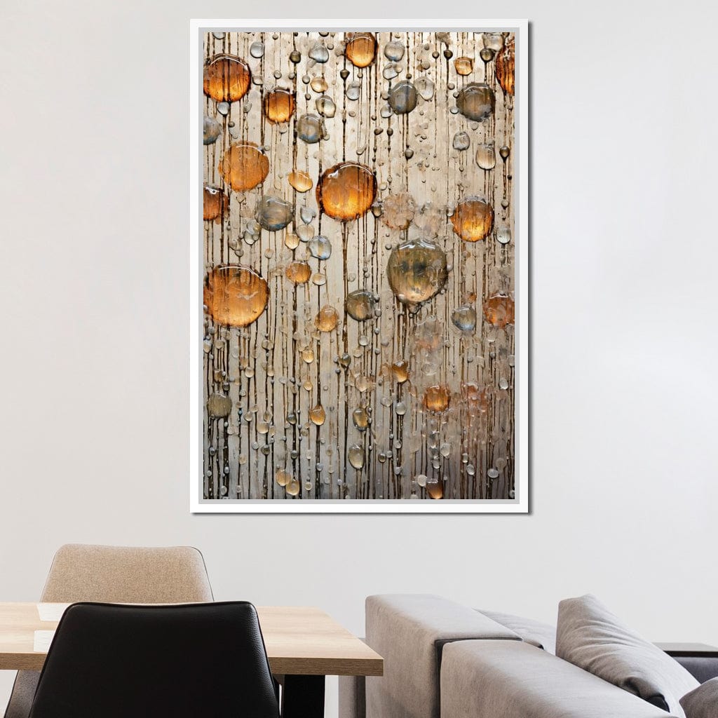 Droplet Hues Canvas Wall Art