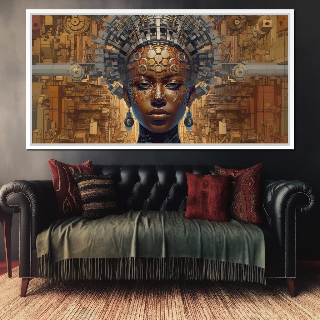 African Portrait Jama Canvas Wall Art