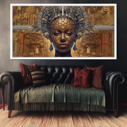 African Portrait Jama Canvas Wall Art