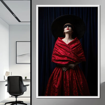 The Veiled Desire Canvas Wall Art