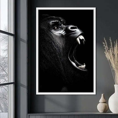 Primal Roar Silence Echoes Canvas Wall Art