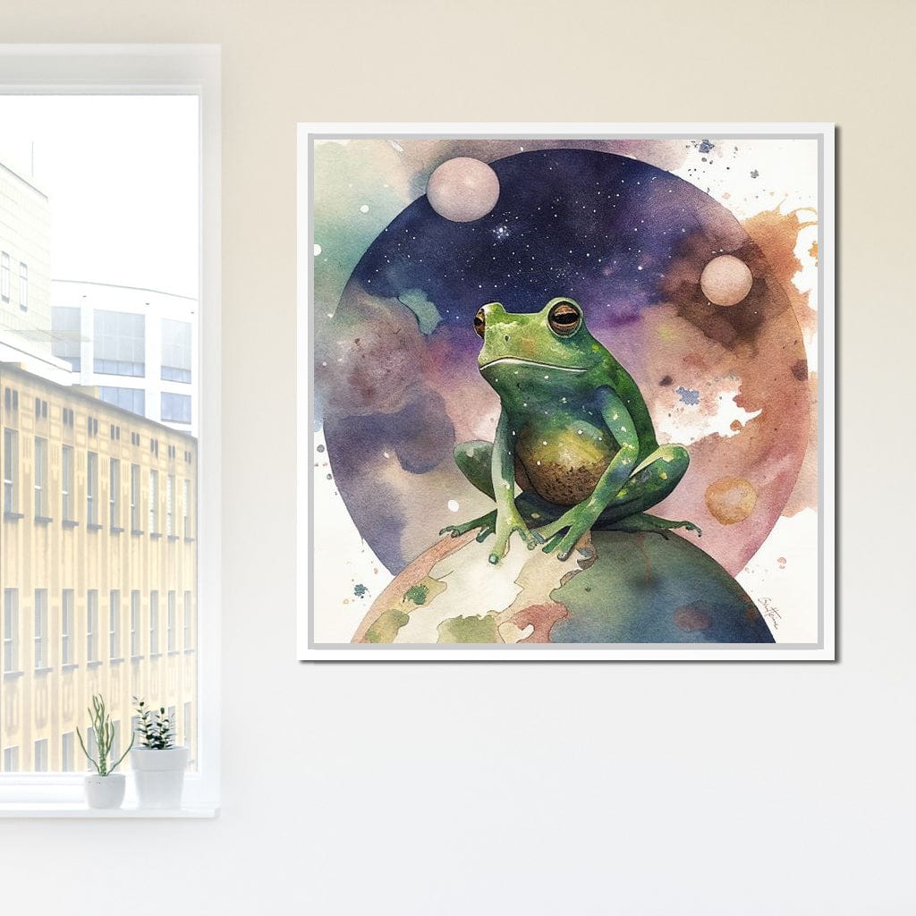 Frog - Astro Cruise Canvas Wall Art