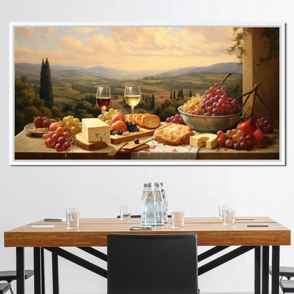 Wine & Cheese Valley Canvas Wall Art
