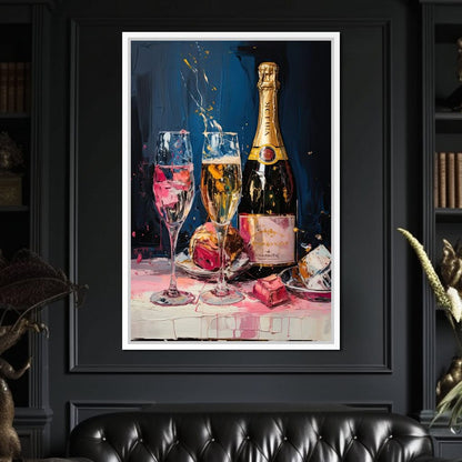 Champagne Radiance Canvas Wall Art