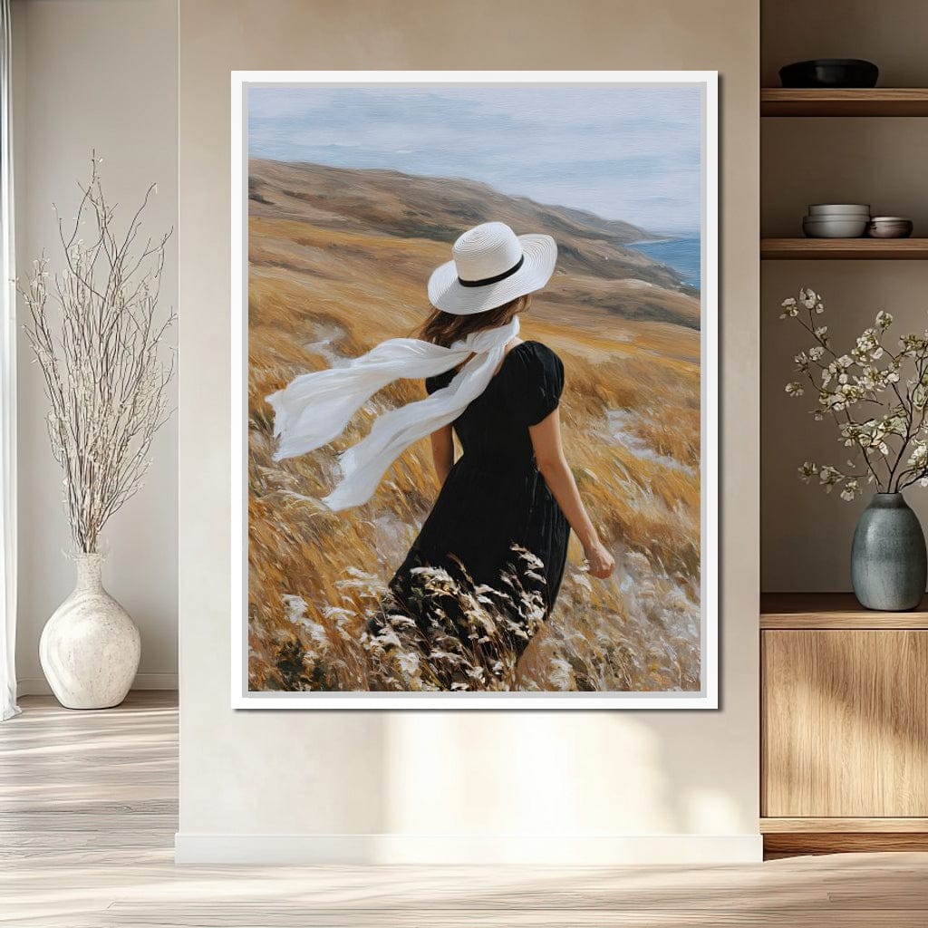 Wind Swept Hillside Muse Canvas Wall Art