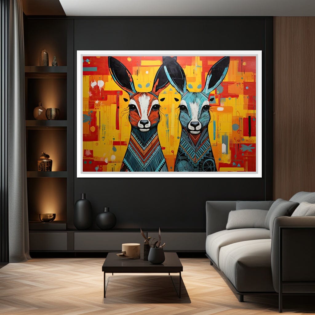 Tribal Spirits of the Wild Canvas Wall Art