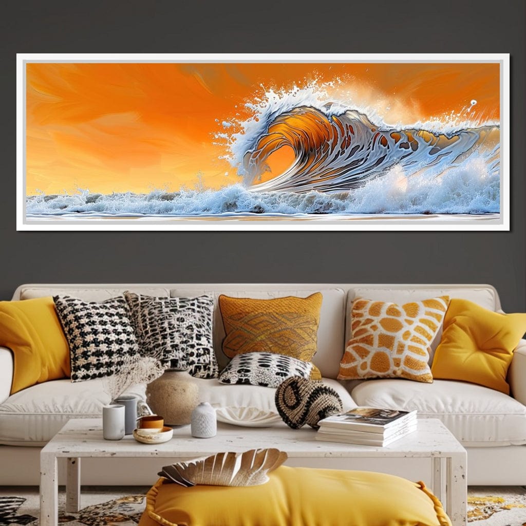 Amber Tide Canvas Wall Art