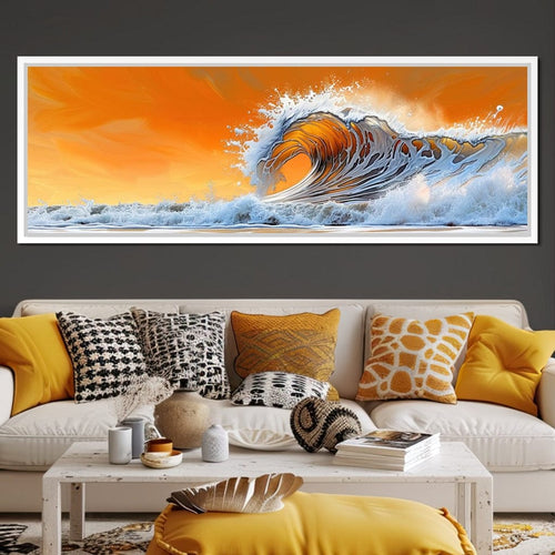 Amber Tide Canvas Wall Art