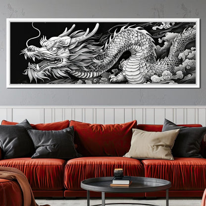 Eternal Dragon's Flight Canvas Wall Art