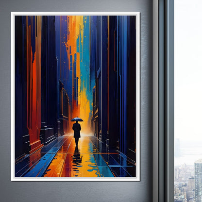 Streets of Loneliness Canvas Wall Art