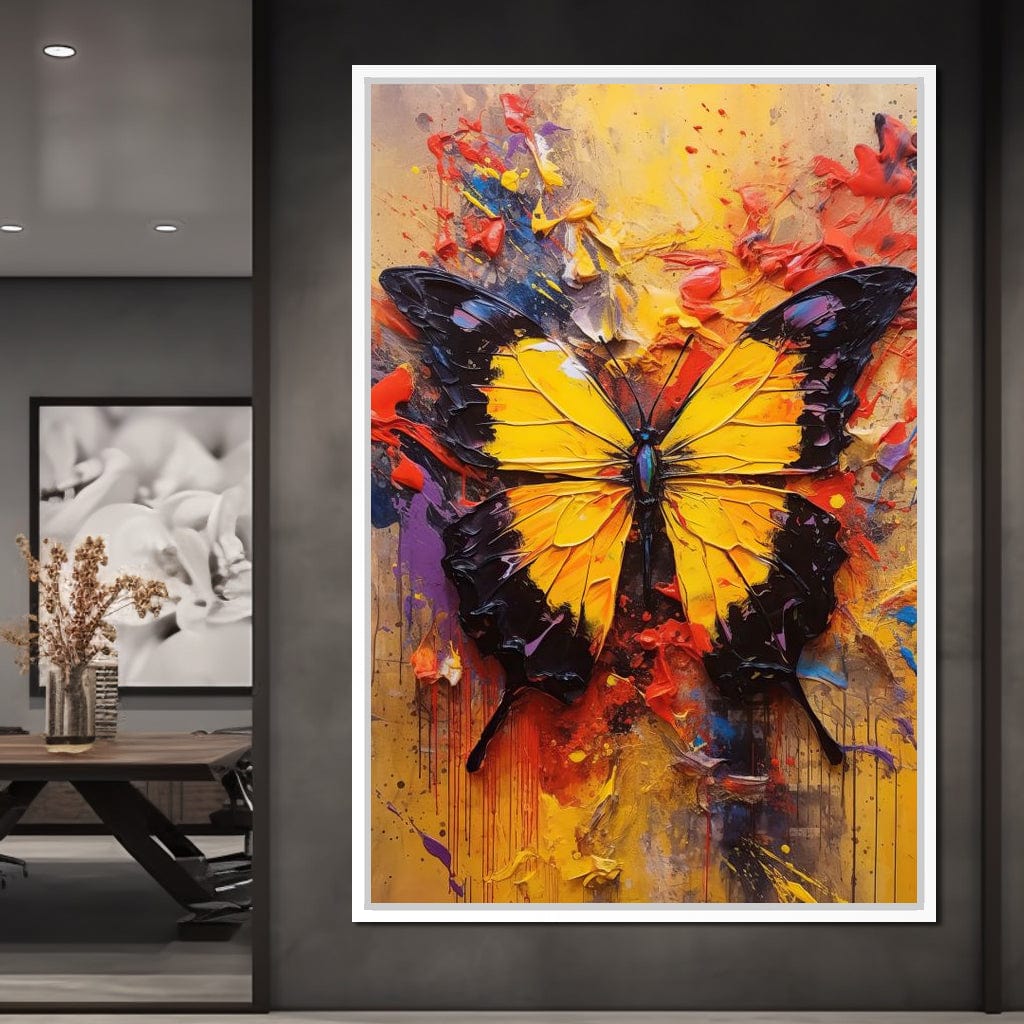 Colorburst Moths Canvas Wall Art