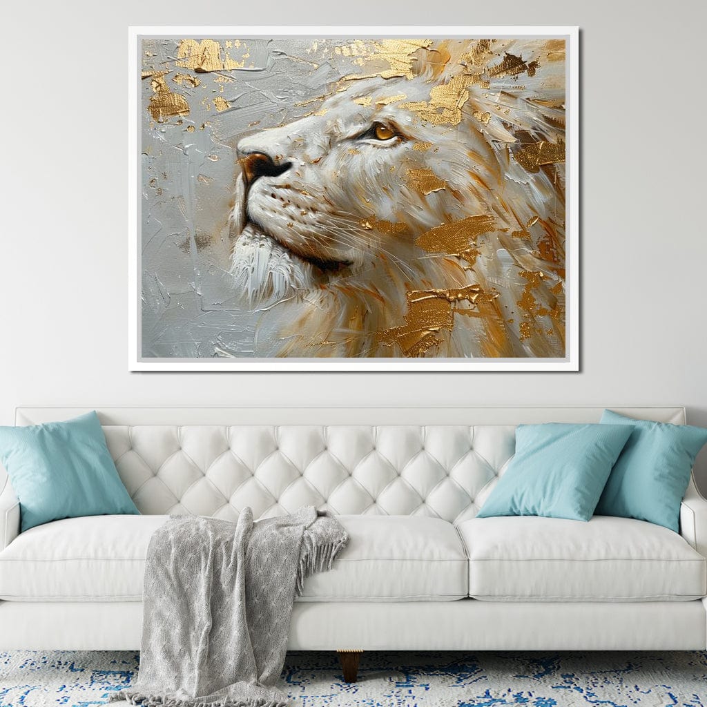 Golden Sovereign Stare Canvas Wall Art
