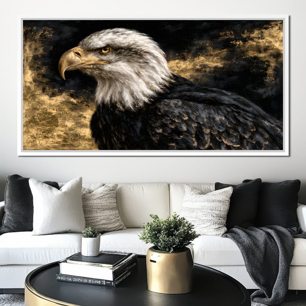 Sovereign Spirit Of The Golden Skies Canvas Wall Art