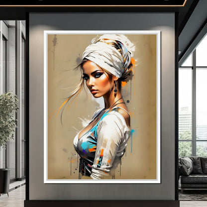 Female Portrait 256 Canvas Wall Art