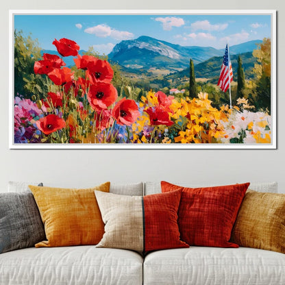 Majestic Valley Blooms Vista Canvas Wall Art