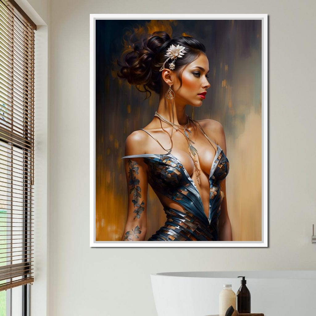 Female Portrait 071 Canvas Wall Art