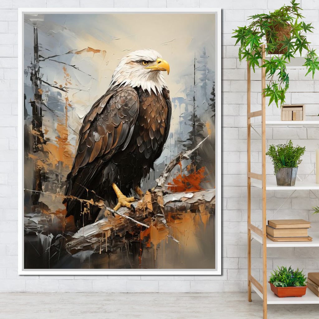 Majestic Eagle Outlook Canvas Wall Art