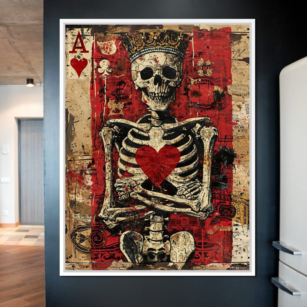 Romantic Skeleton 2 Canvas Wall Art