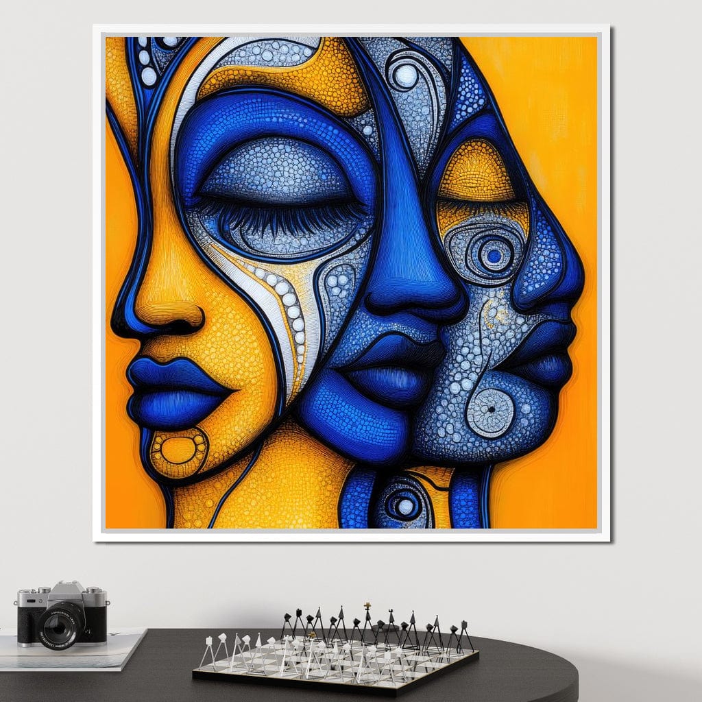 Whispers of the Mosaic Soul Canvas Wall Art