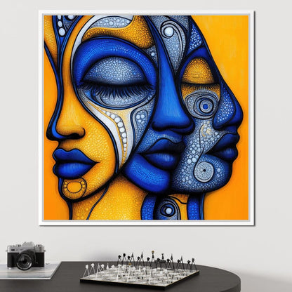 Whispers of the Mosaic Soul Canvas Wall Art