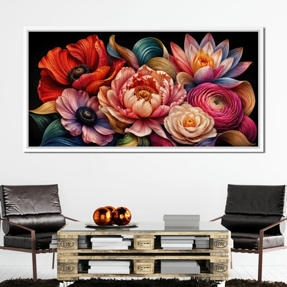 The Bouquet That Learned To Sing Canvas Wall Art