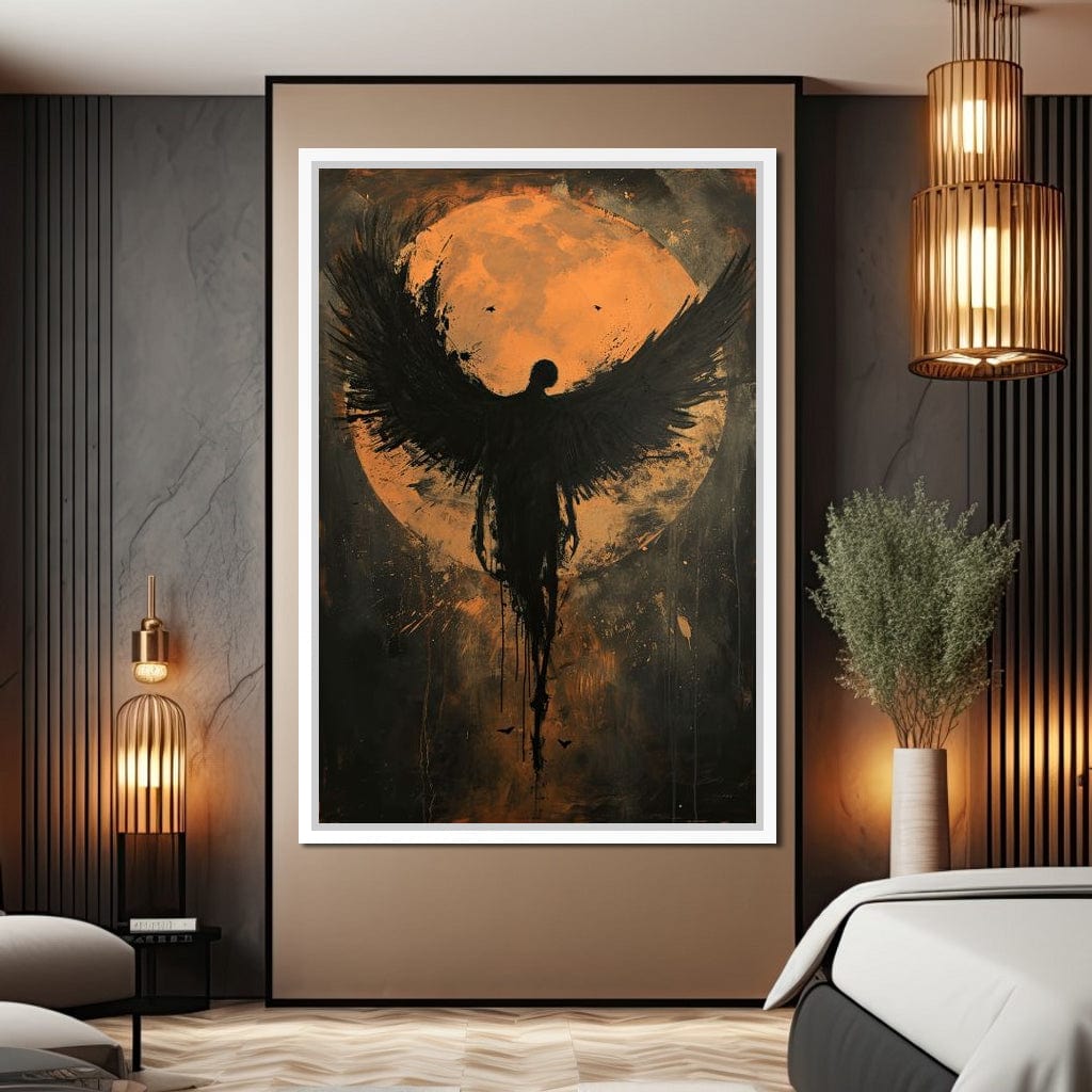 Eclipse of the Fallen Seraph Canvas Wall Art