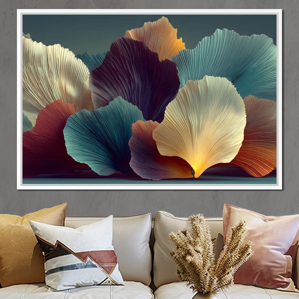 Flowing Petal Dreams Canvas Wall Art