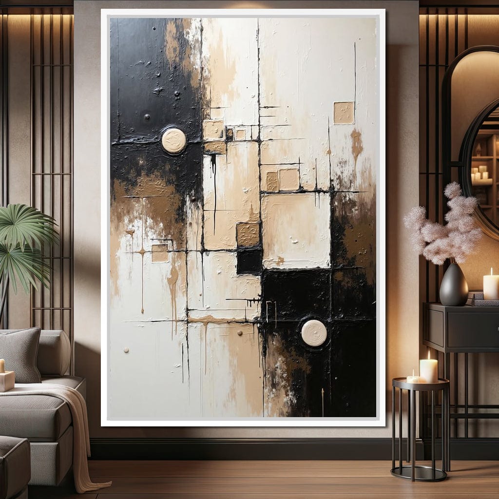 Fading Coordinates Canvas Wall Art