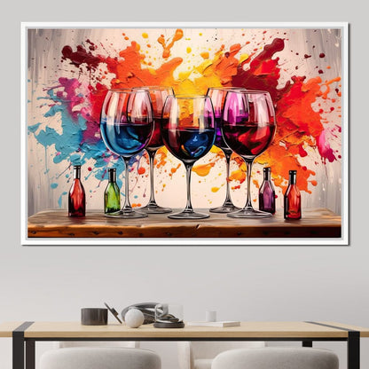 Sommelier's Symphony Canvas Wall Art
