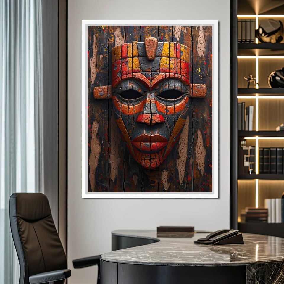Ancient Tribal Resilience Canvas Wall Art