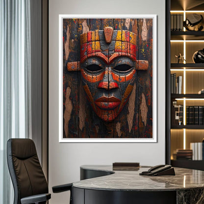 Ancient Tribal Resilience Canvas Wall Art