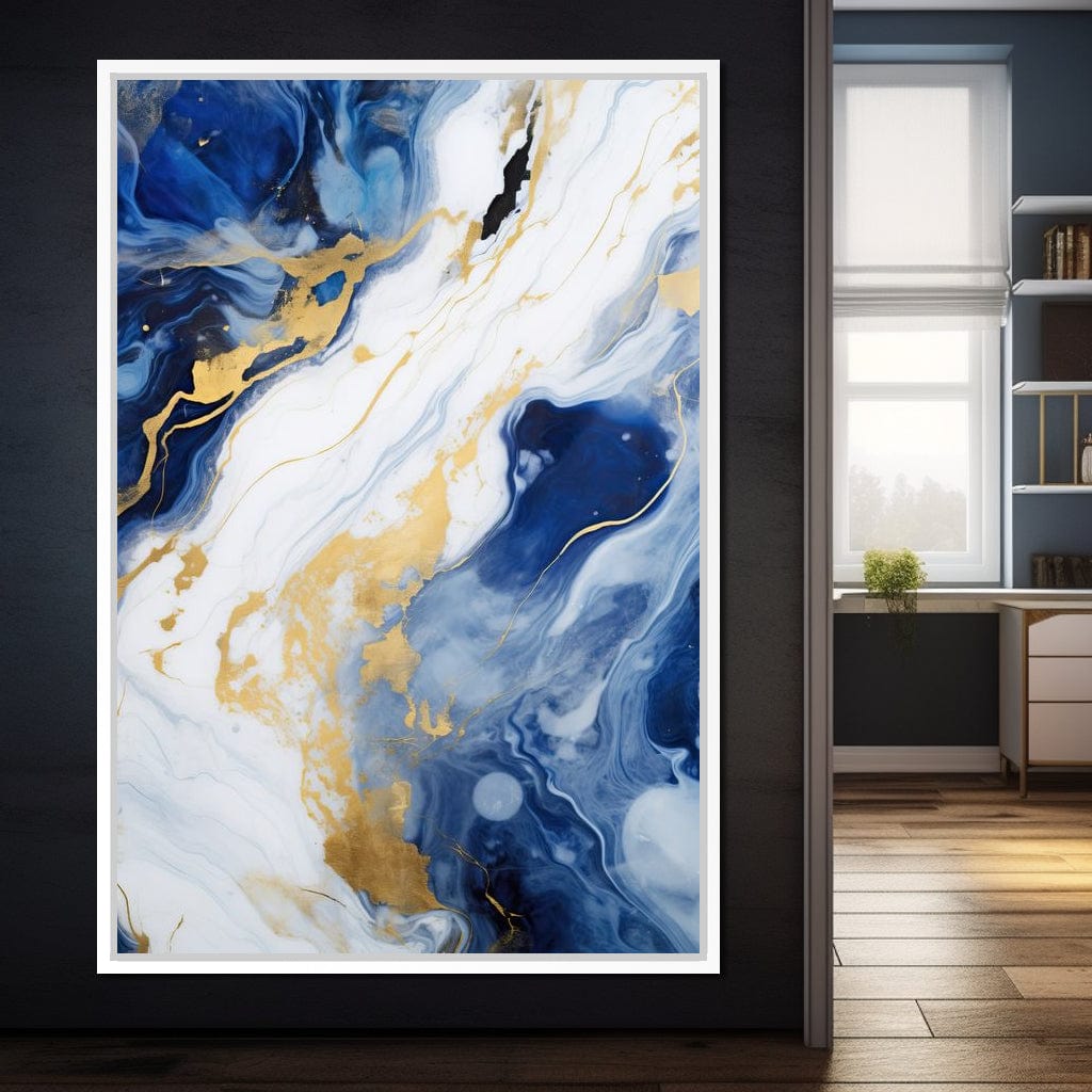 Glossy Liquid Abstraction Canvas Wall Art
