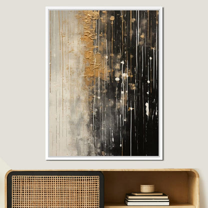 Distant Amber Echoes Canvas Wall Art
