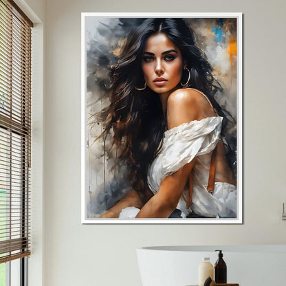 Female Portrait 169 Canvas Wall Art
