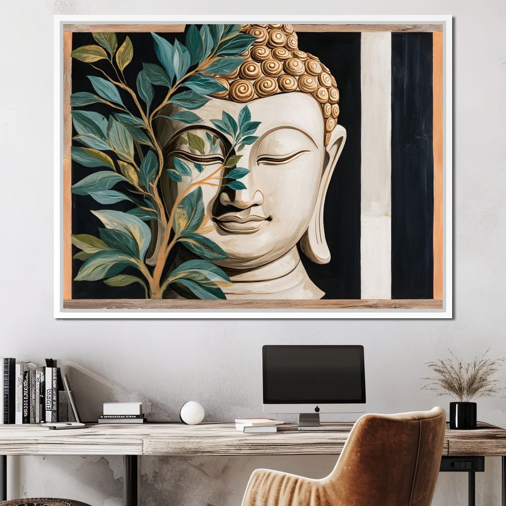 Tranquil Buddha Sanctuary Canvas Wall Art