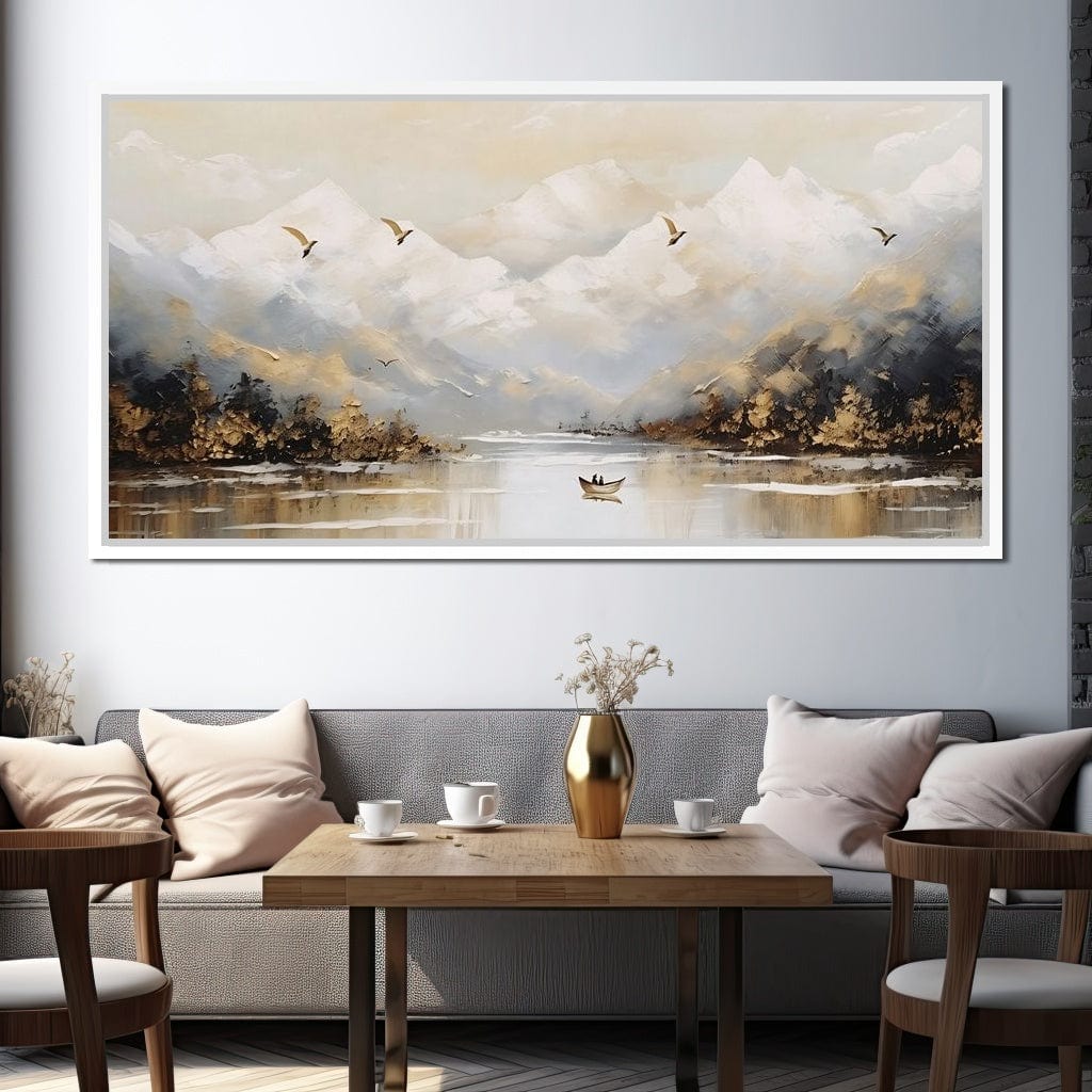 Tranquil Alpine Morning Voyage Canvas Wall Art
