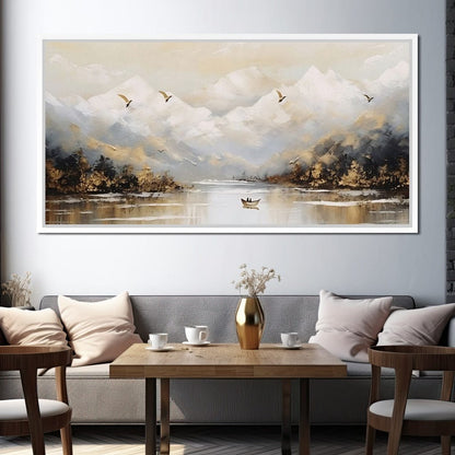 Tranquil Alpine Morning Voyage Canvas Wall Art