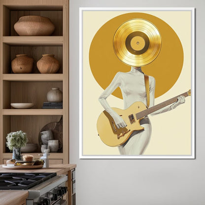 Golden Harmony Rhythm Euphoria Canvas Wall Art
