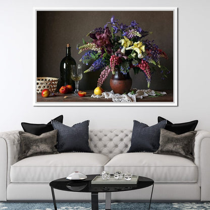 Lupines & Irises Canvas Wall Art
