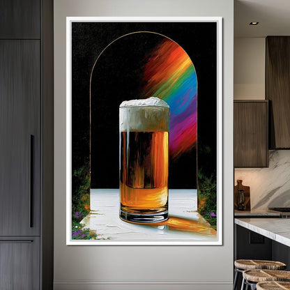 Golden Hour Ritual Beside The Arch Canvas Wall Art