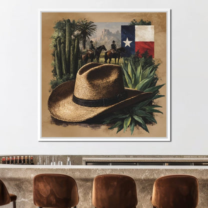 Texas Rangers Desert Legacy Canvas Wall Art