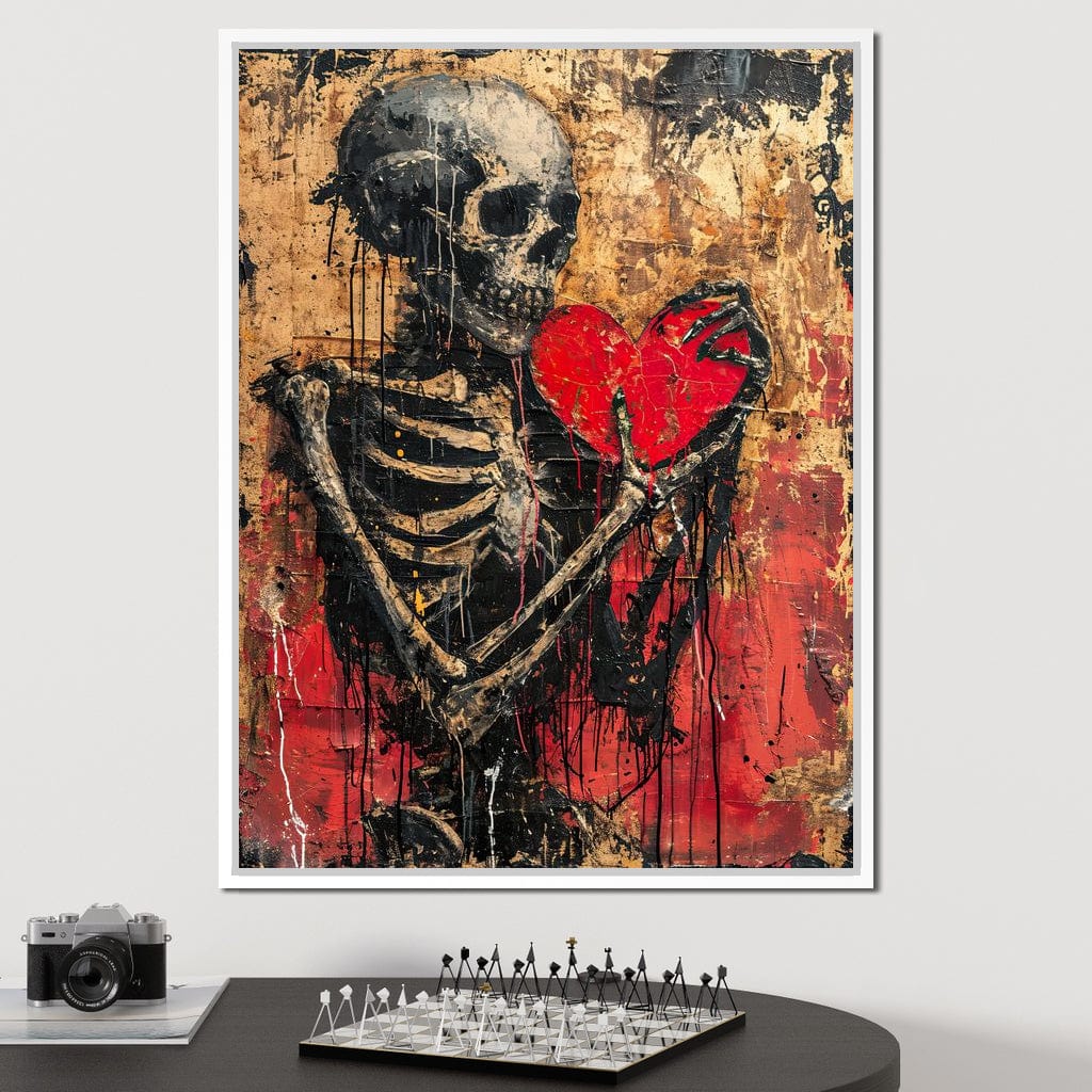 Romantic Skeleton 9 Canvas Wall Art